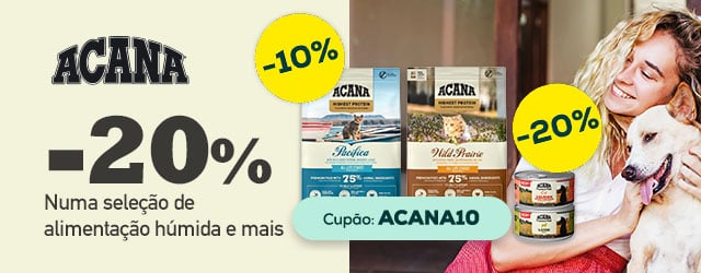 Acana: -20% numa seleção de alimentação húmida e mais!