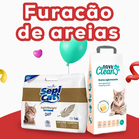 Furacão de areias: aproveite os melhores descontos nas melhores areias para o seu gato