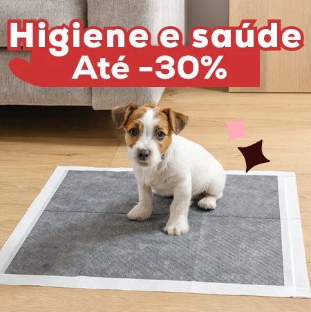 Até -30% numa seleção de acessórios de higiene e saúde