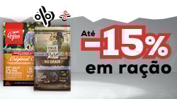 Até -15% numa seleção de ração para gato