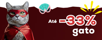 Até -33% em gatos