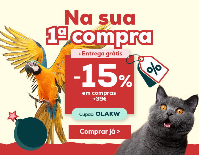 -15% para si na sua primeira compra