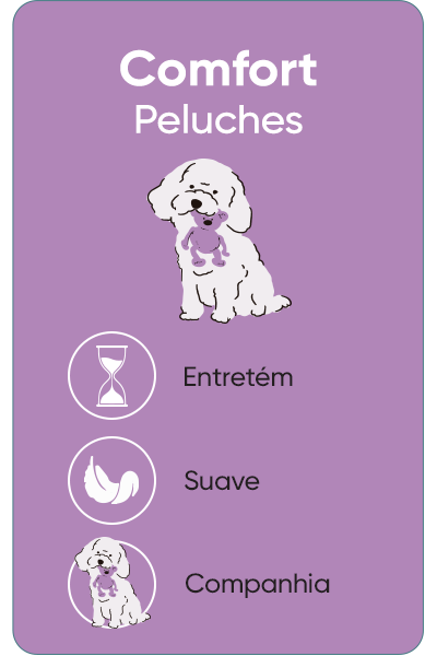 Comfort - Peluches para criar uma ligação com o seu patudo