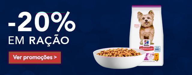Hill’s: -20% em ração para cães pequenos e mini