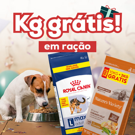 Kg grátis numa seleção de ração para cão