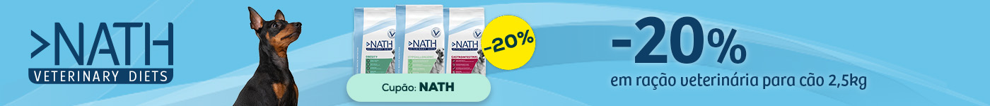 Nath Veterinary Diets: -20% em ração para cão 2,5 kg