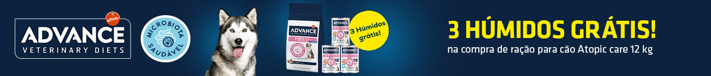 Advance Veterinary Diets: 3 latas grátis em seleção de ração