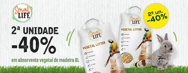 Small Life: -40% na 2ª unidade em absorvente vegetal de Madeira 8 L