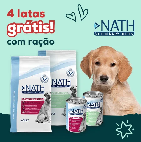 Nath Veterinary Diets: alimentação húmida grátis com ração para cão 12 kg