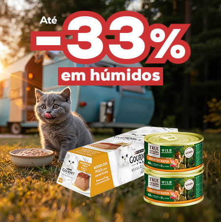 Até -33% numa seleção de alimentação húmida para gato