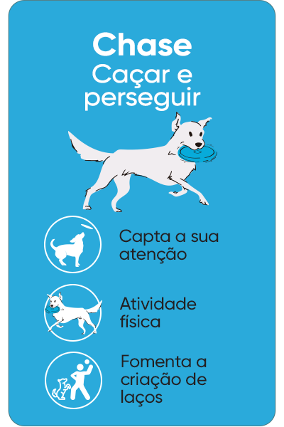 Chase - Brinquedos para caçar e perseguir fomentando a atividade física
