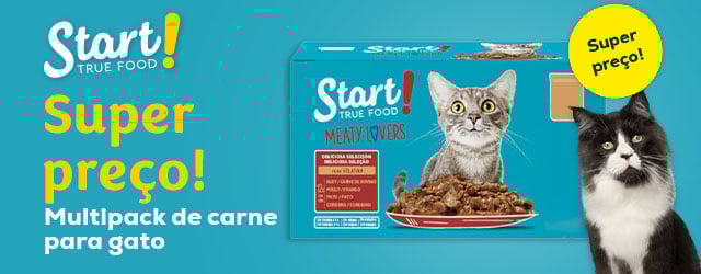 Start: Super preço em packs de alimentação húmida para gato