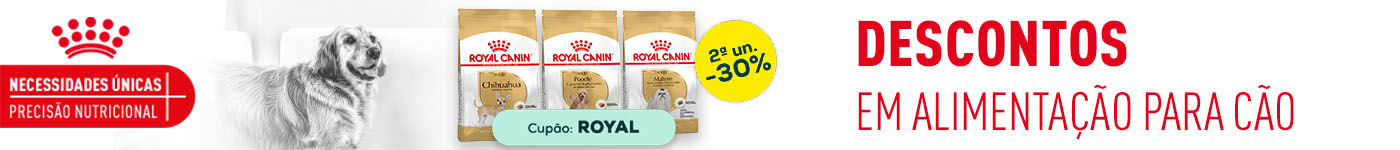Royal Canin: -30% na 2.ª unidade numa seleção de rações para cães