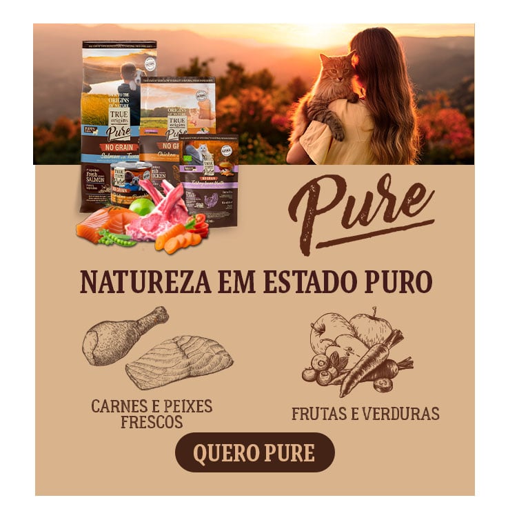 True Origins Pure: Natureza em estado puro com carnes e peixes frescos, frutas e verduras. 