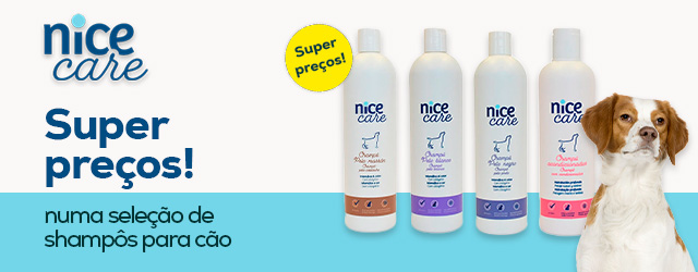 Nice Care: Super preço numa seleção de shampôs para cão