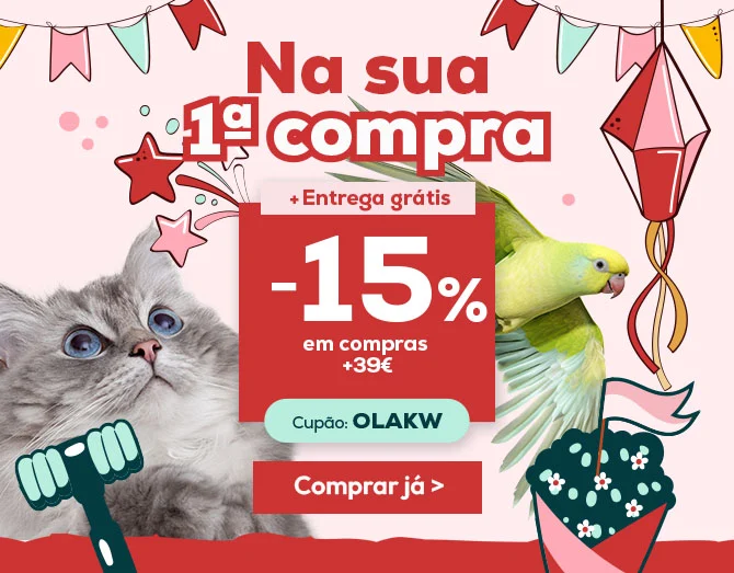 -15% de desconto na sua primeira compra