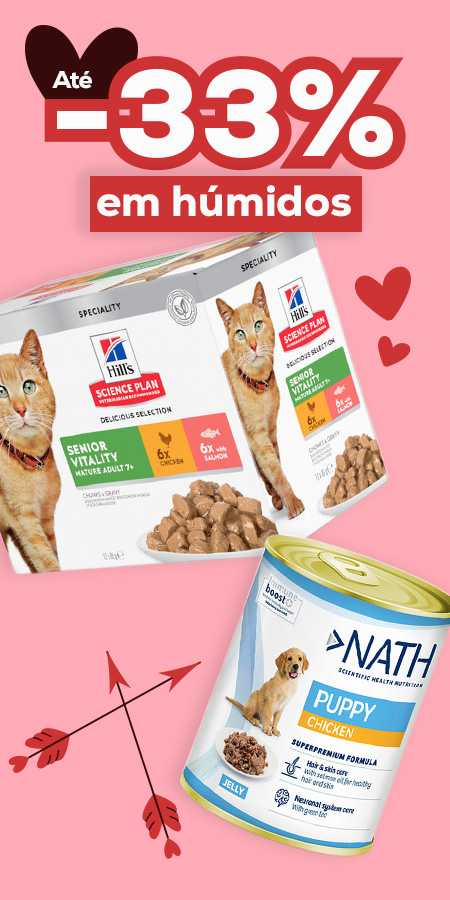 Até -50% numa seleção de alimentação húmidao
