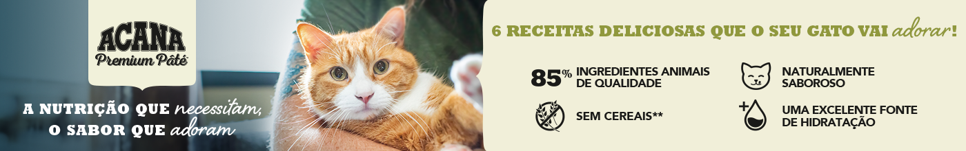 Acana Premium Patê. Deliciosa comida húmida para gatos.