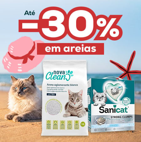 Até -30% em areias