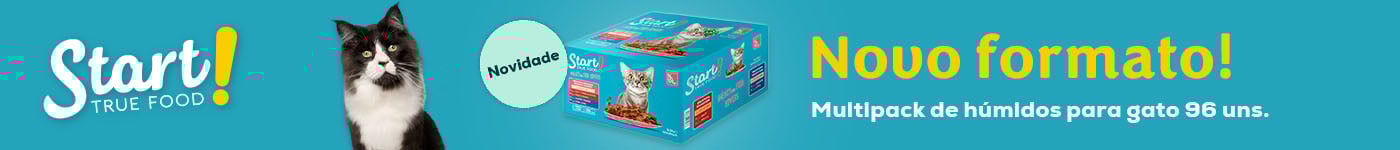 Start Wet: Novo formato em saquetas de húmidos de carne com frango e peixe em gelatina