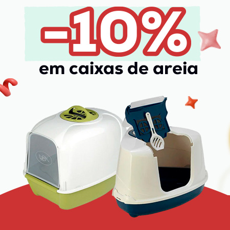 Renove a sua casa: 10% de desconto em caixas de areia e bandejas sanitárias para gato