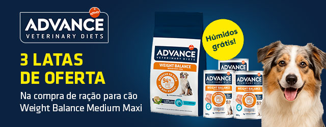 Advance Veterinary Diets: 3 latas de alimentação húmida grátis com seleção de ração para cão 12 kg