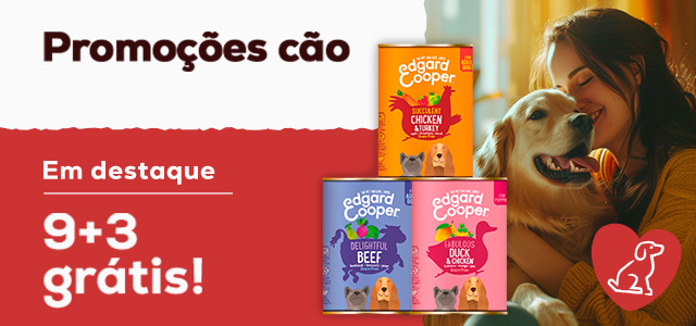 Edgard & Cooper: 9 + 3 grátis em alimentação húmida para cão