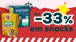 Até -33% numa seleção de snacks para cão e gato