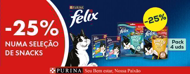 Felix: -25% numa seleção de snacks