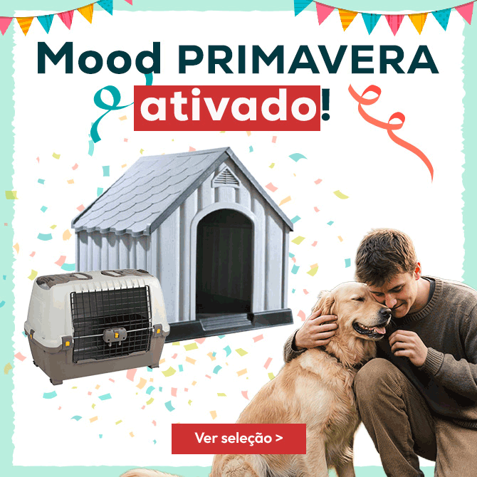 Bem-vinda primavera: Até -50% em ar livre e muda de pelo para cão