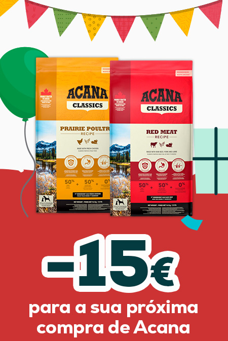 Acana: -15 € na sua próxima compra