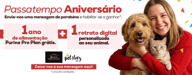 Passatempo Aniversário: Participe e habilite-se a ganha 1 ano de alimentação grátis e 1 retrato digital