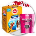 Até 35% desconto em snacks para cão