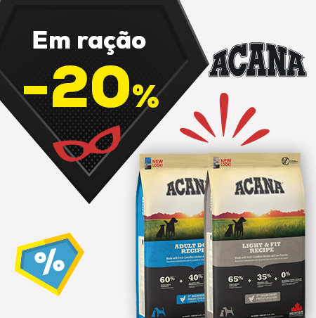 Acana: -20% numa seleção de ração para cão