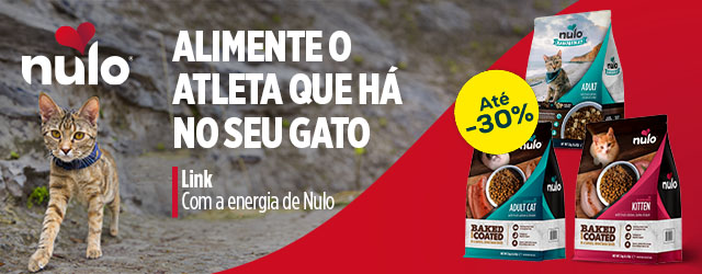 Nulo: Até -30% numa seleção de ração para gato Nulo: Até -30% numa seleção de ração para gato