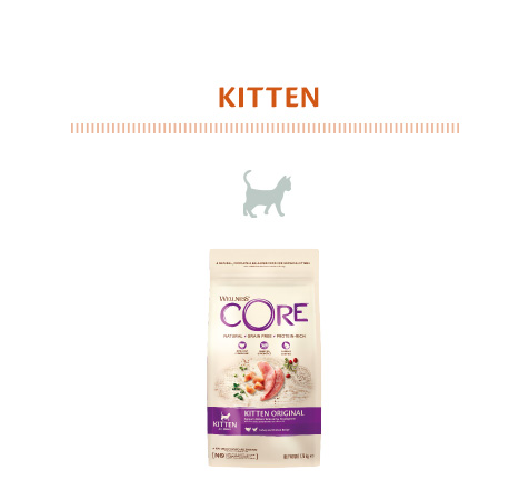 Alimento para gato junior da marca Wellness Core
