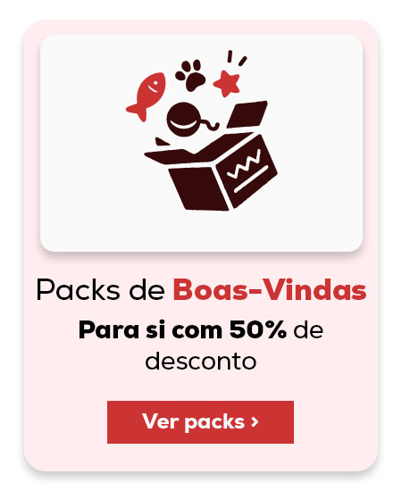 Packs especiais de bem-vinda (adulto ou gatinho). Escolha o seu com -50% exclusivos por ser membro da tribo. Packs especiais de bem-vinda (adulto ou gatinho). Escolha o seu com -50% exclusivos por ser membro da tribo.