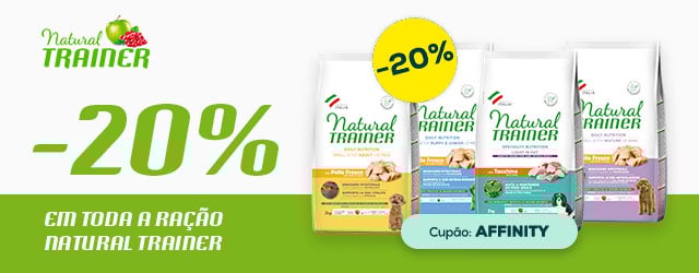 Natural Trainer: -30% na 2.ª unidade numa seleção de ração para cão