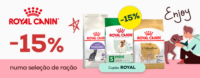 Royal Canin: 15% de desconto em seleção de ração