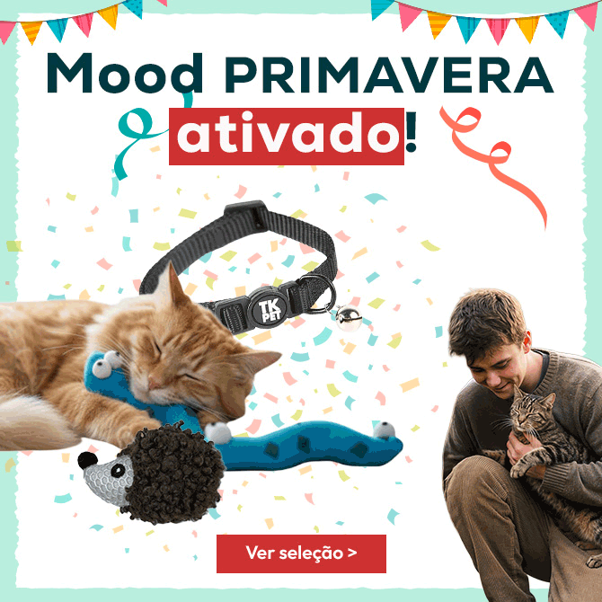 Bem-vinda primavera: Até -50% em ar livre e muda de pelo para gato 
