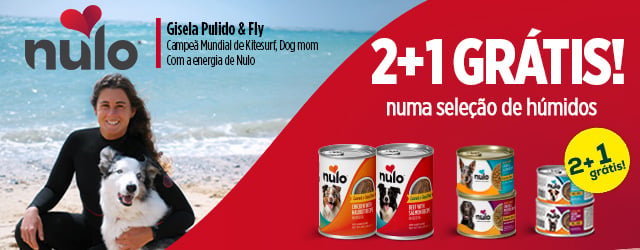 Nulo: 2+1 grátis numa seleção de alimentação húmida para cão