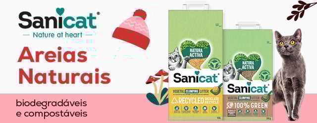 Sanicat: As areias vegetais são totalmente naturais, biodegradáveis e compostáveis. Sanicat: As areias vegetais são totalmente naturais, biodegradáveis e compostáveis.
