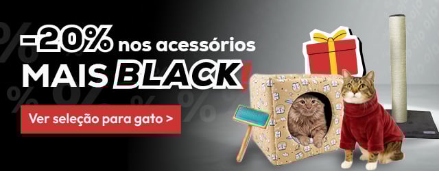 -20% numa seleção dos acessórios mais Black para gato