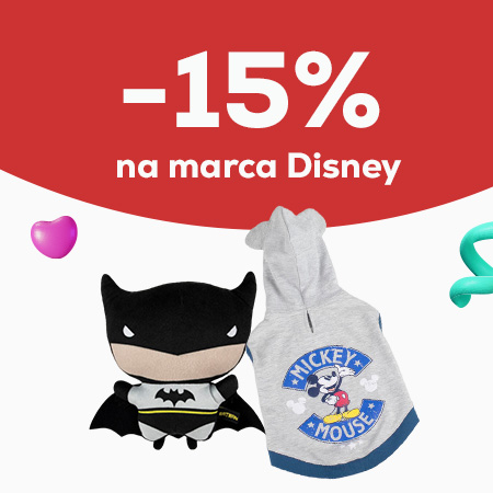 Disney: 15% de desconto em toda a marca (roupa, brinquedos, acessórios de passeio)