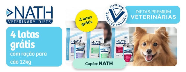 Nath Veterinary Diets: alimentação húmida grátis com ração para cão 12 kg