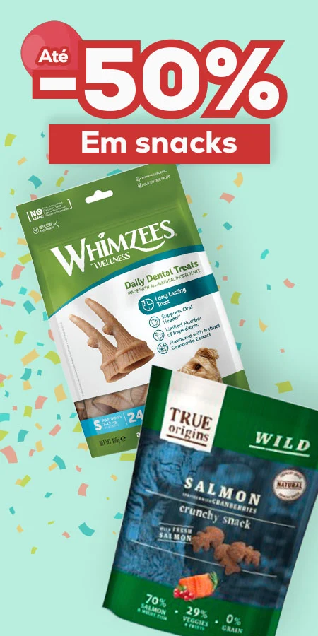 Até -50% numa seleção de snacks