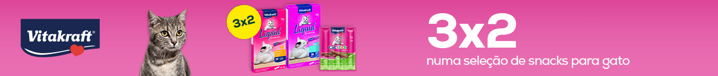Vitakraft: 3x2 numa seleção de snacks para gato