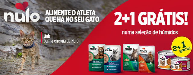 Nulo: 2+1 grátis numa seleção de alimentação húmida para gato