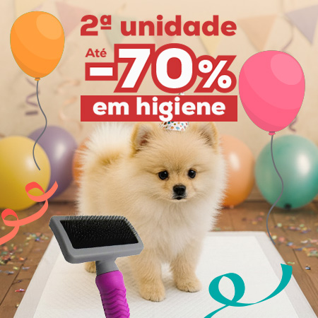 Até -70% na 2ª unidade numa seleção de resguardos e escovas