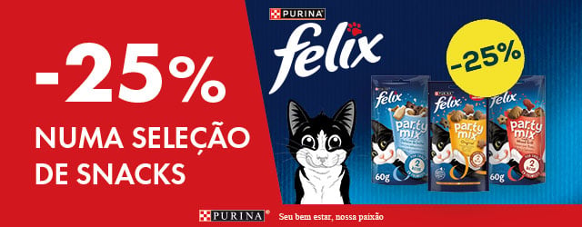 Felix: -25% numa seleção de snacks